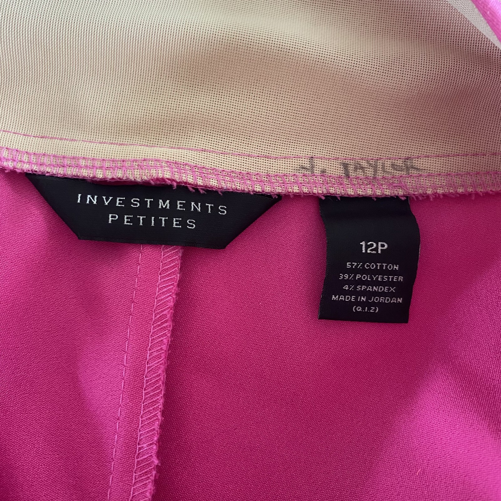 Investments Womens Petites 12P Pink Pull-on Capris Pants Buttons Accent thumbnail 8