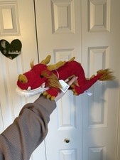 Retired Jellycat Festival Dragon Chinese New Year Red Plush Toy Stuffed Animal