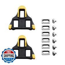 SHIMANO SPD-SL Yellow Cleat Set - 6 Degree Float SM-SH11, Walkable Road