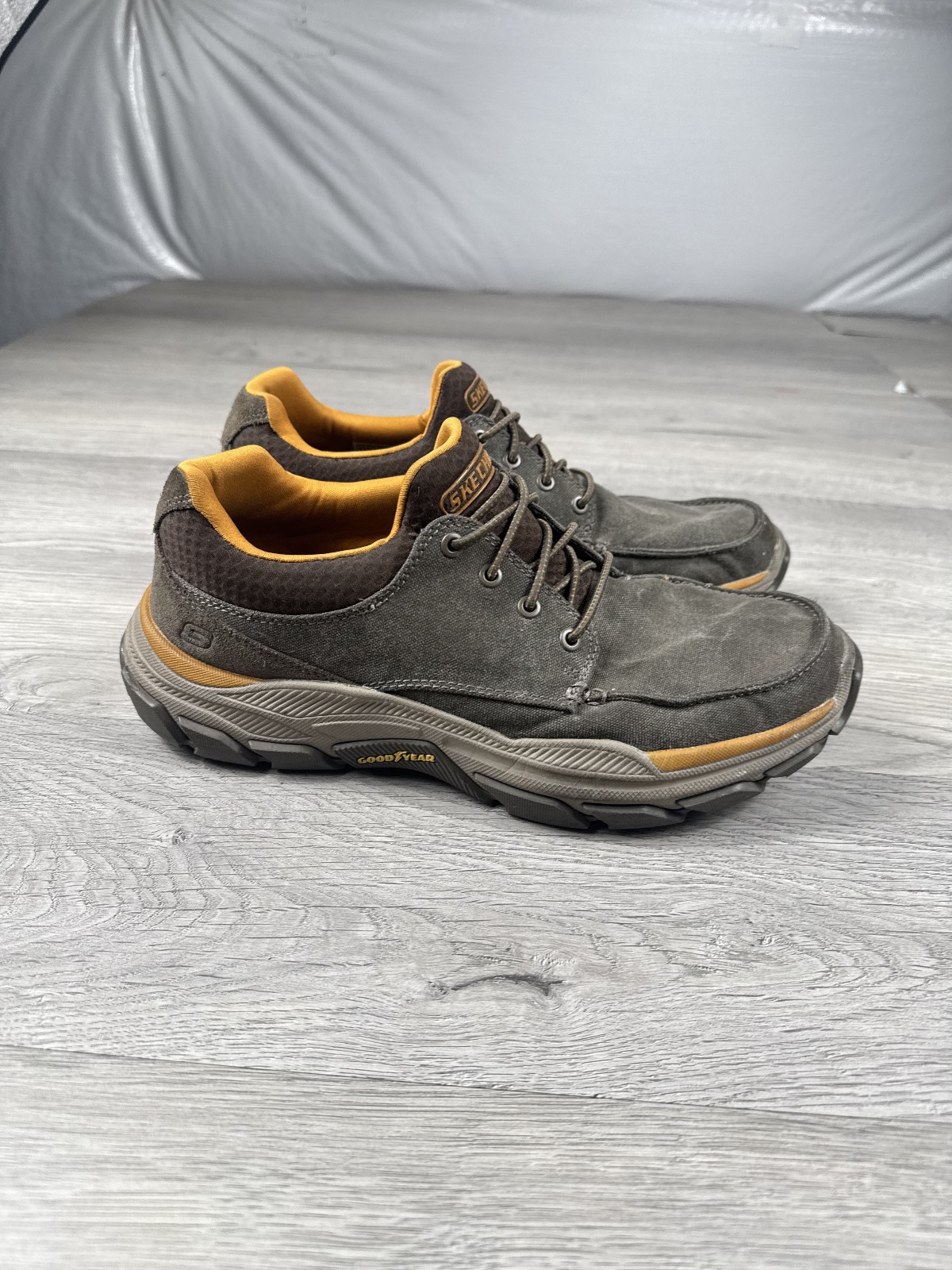 Mens 8.5 Brown Casual Comfort 204329