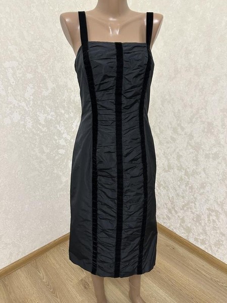Women Betty Barclay Dress Black Velvet 38