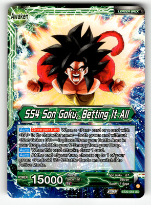 Son Goku // SS4 Son Goku, Betting It All BT20-054 Normal Uncommon Power Absorbed
