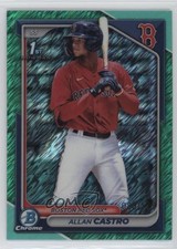2024 Bowman Chrome Prospects Aqua Shimmer Refractor 96/125 Allan Castro 07i7