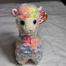 Ty Beanie Baby Lola the Rainbow Llama With Tags