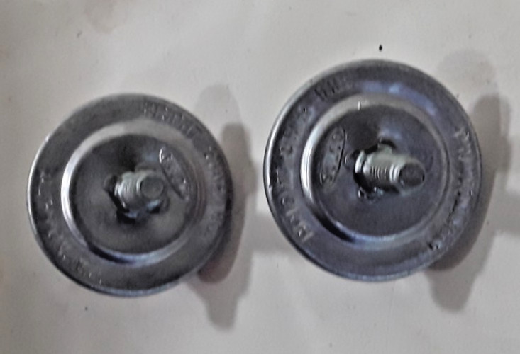 NOS Gulco Red 1" Bicycle Reflector Pair     Bright Star Ind.   -   DW589