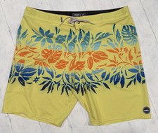Men's O'neill Hyperfreak Heist Print 20" Stretch Board Shorts size 38