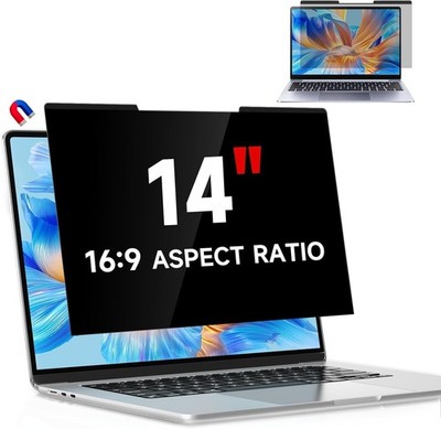 Magnetischer Laptop Sichtschutz 14 Zoll für 16:9 Computer Monitor, 14'' abnehmbar