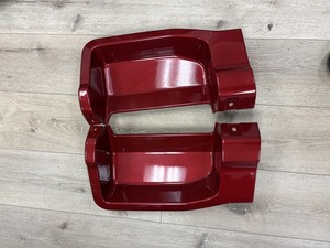 2023+ OEM Ford Rapid Red (d4) Custom Painted Bed Step Trim Panel F250 F350 F450
