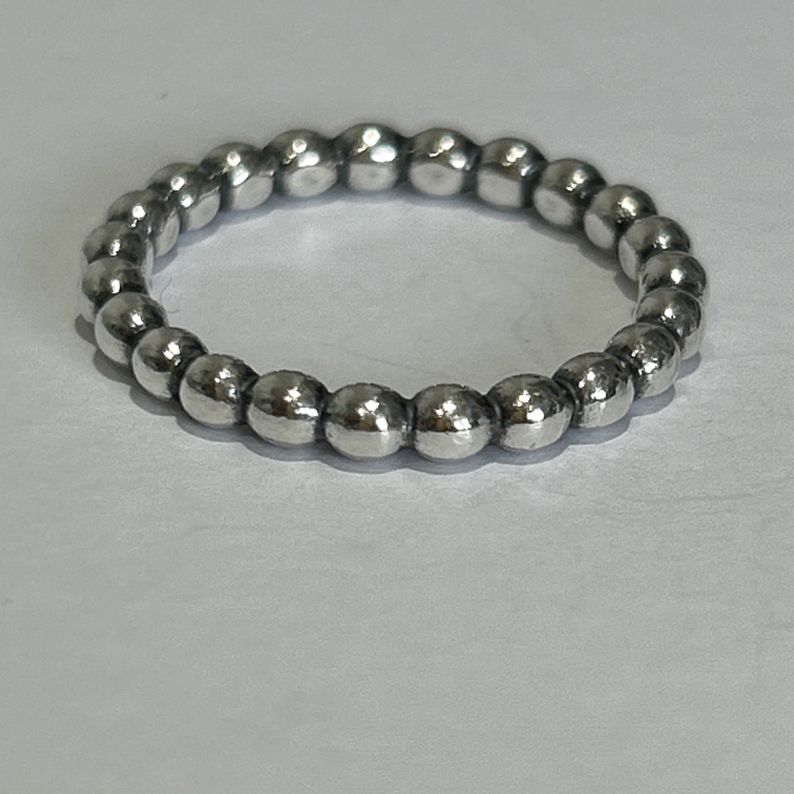 Authentic Pandora 🌟 Stackable ring 🌟thick Beade… - image 4