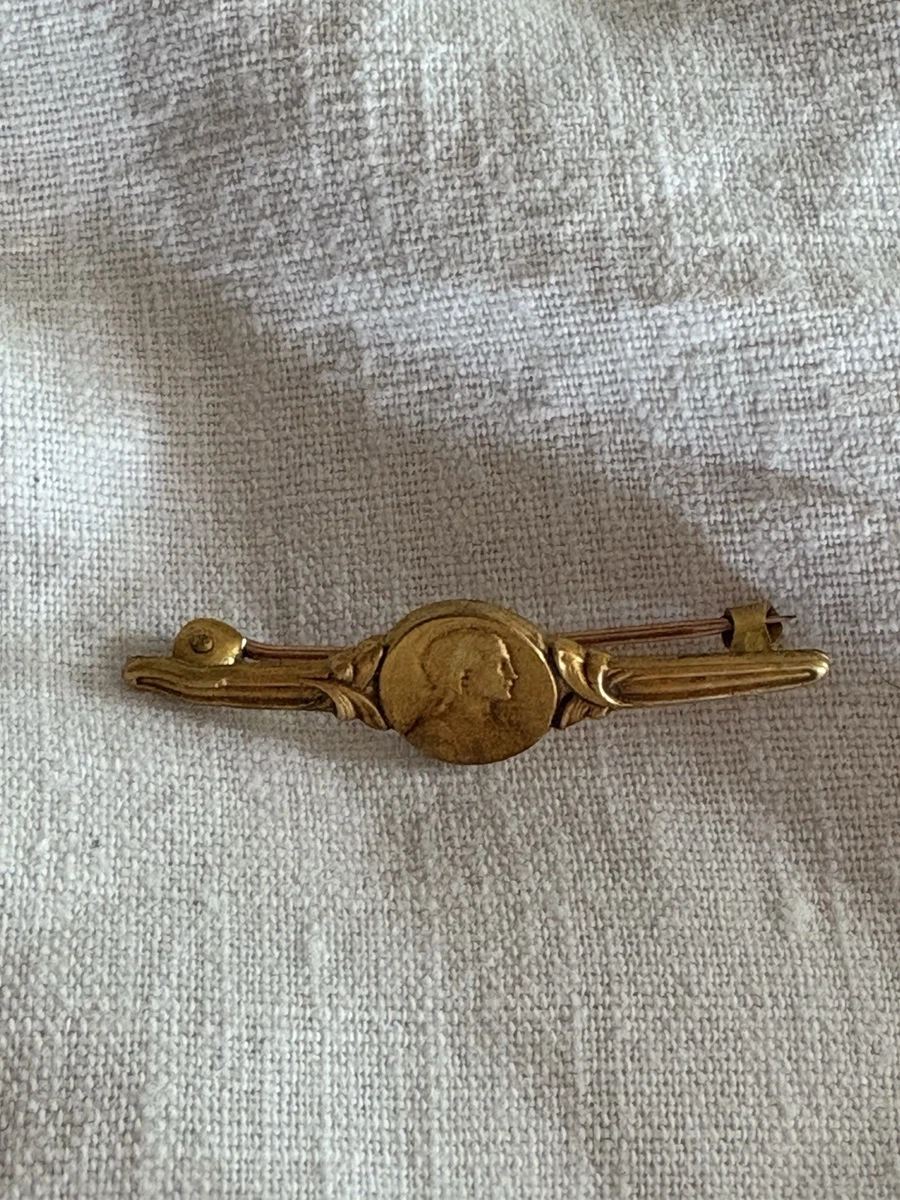 Broche Ancienne Représentant Un Visage D'enfant - Vintage, Occasion