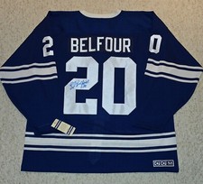 Ed Belfour signed Toronto Maple Leafs Authentic Vintage CCM Jersey