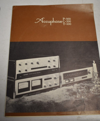Original Accuphase P-300 Dual Channel Power Amplifier Manual