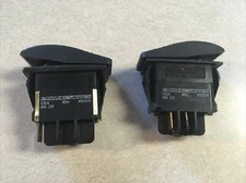 Qty 2 Carling Technologies V Series Rocker Switch V2DA 20a 12v Momentary On/Off