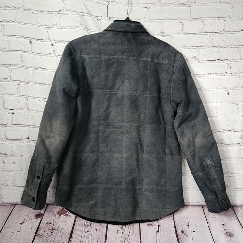 Rip Curl Quilted Fabric Jacket Stoned Washed Blue With PockeSnap Buttons Small - Picture 6 of 11