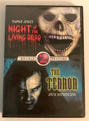 Night Of The Living Dead + The Terror DVD Double Feature Horror Jack Nicholson