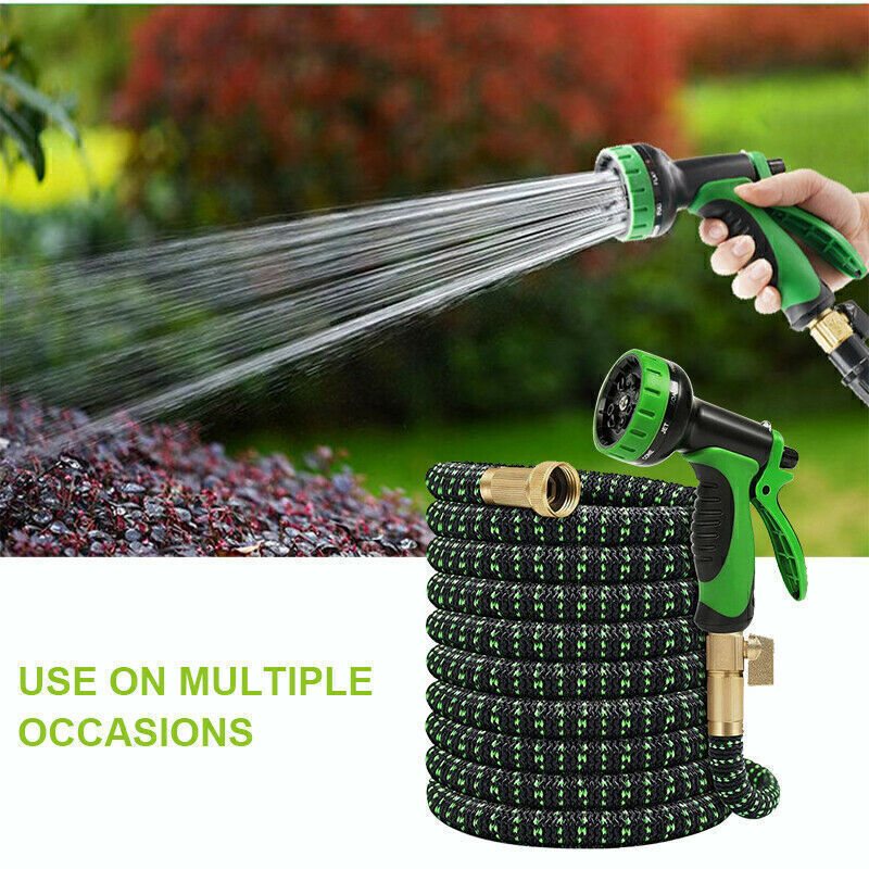 50FT100FT 4X Stronger Deluxe Heavy Duty Flexible Garden Water Hose