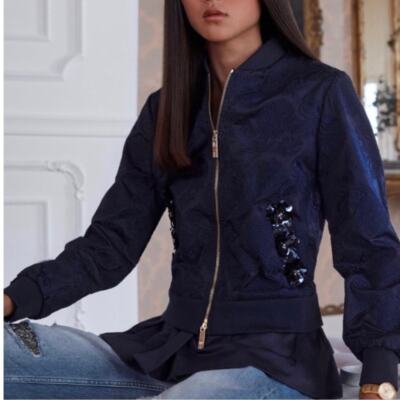 pocket frill fleece blouson （パーカー フリル トップス コート 長袖  