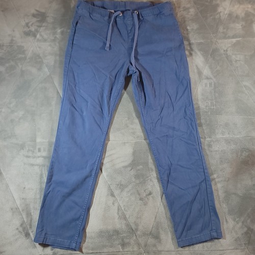 Mugsy Pants Mens 34x28 Parkers Drawstring Blue Soft Stretch eBay