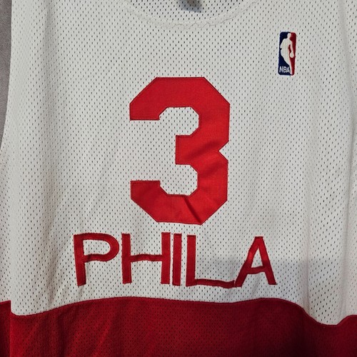Vintage Reebok Authentic Philadelphia 76ers Allen Iverson 3 Jersey 56 3XL Sewn - Picture 2 of 7