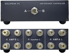 P2 2 1 -In-1 2 -Out Amp Amplifier Speaker Switcher Selector Switch Splitter 2-Wa