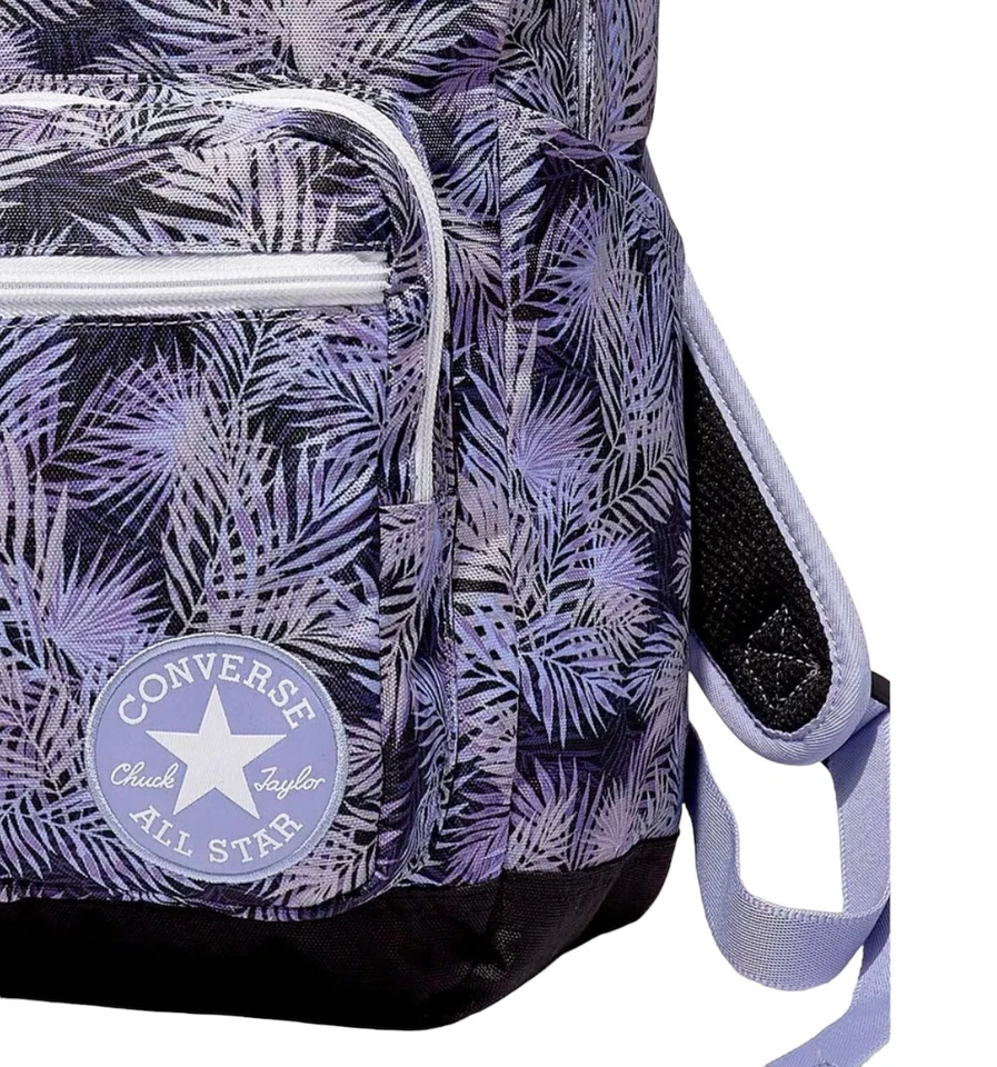 Mochila Converse Unisex Go 2 Palma Púrpura Laptop Bolsillos con Cremallera 10019901-A15 Foto 4 de 4