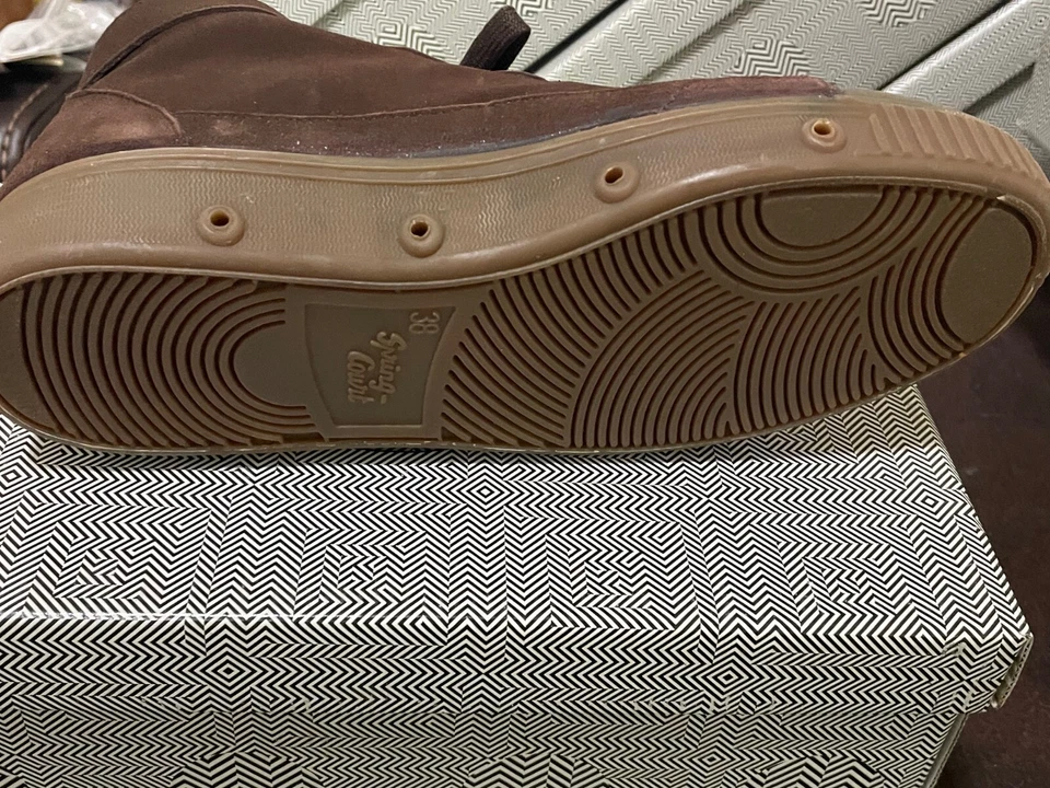 Guante Spring Court para mujer de cuero partido de cabra M2 con zapatillas talla 39 marrón oscuro Foto 3 de 4