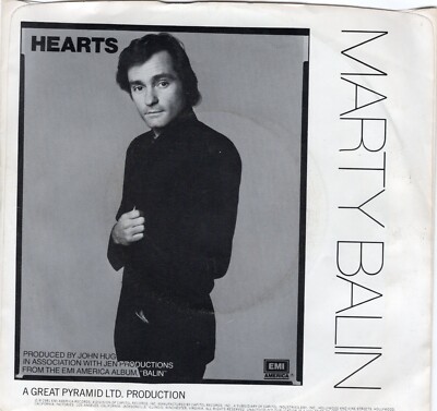 Marty Balin   Hearts 1981 EMI Rock NM