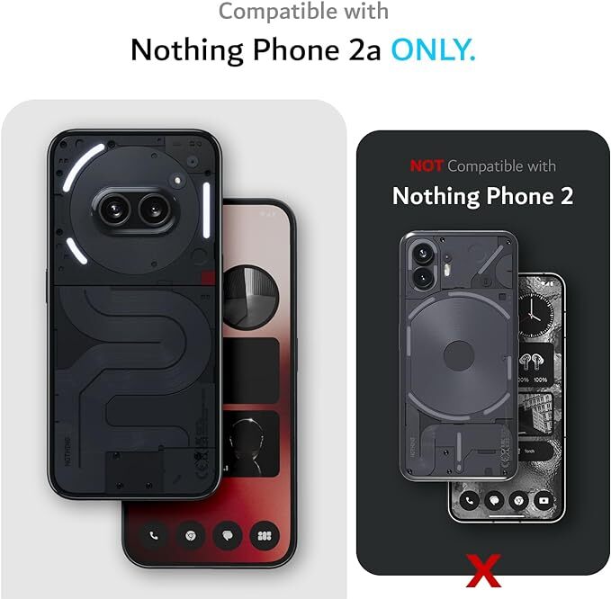 Nothing Phone 2a 2024/Nothing Phone 2a Plus Case, TUDIA Semi
