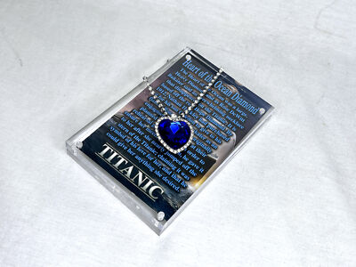 Titanic, Heart of the Ocean Necklace, Real Prop Replica, Display Plaque 