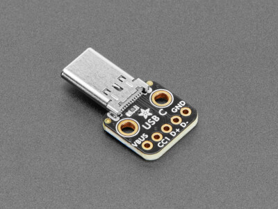 Adafruit USB Type C Plug Breakout Board, 5978