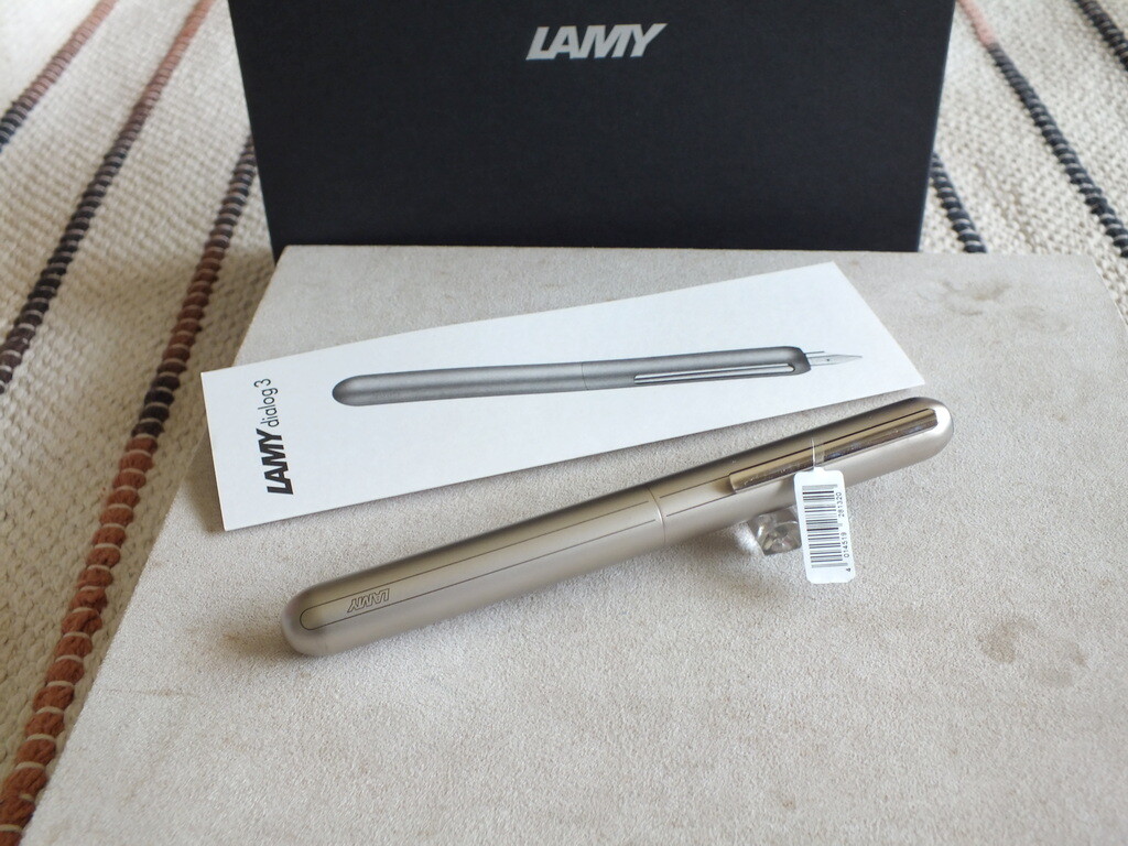 Lamy 074 Pd Palladium Dialog 14K nib Safe Fountain Pen