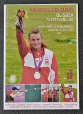 1130 Anders Golding Skeet Strzelanie Londyn Olympia 2012 Karta z autografem Autograf