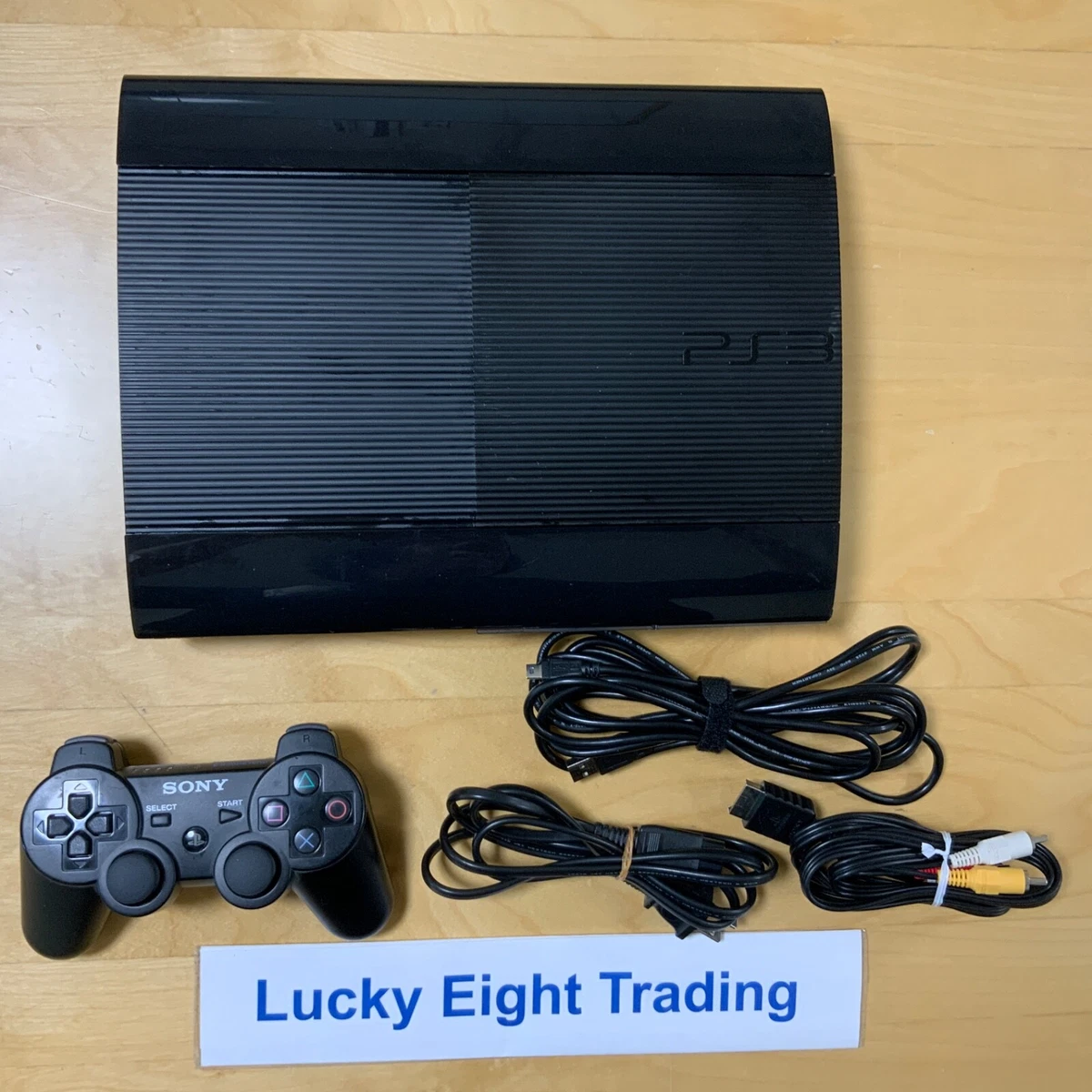 PS3 Charcoal Black CECH 4000B 250GB Console Full Accessories Super Slim [CC]