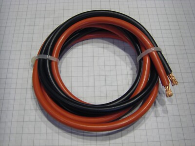 2x2 m Lipo-Anschlußkabel 6², feinstdrähtig, superweich, hochflexible Kupferlitze