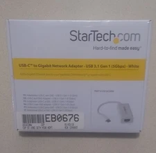 NEW LAN RJ45 StarTech.com US1GC30W USB-C to Gigabit Network Adapter White