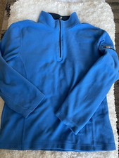 LL Bean Kids sz. 10/12 blue 1/4 zip classic fleece jacket. Exc. condition