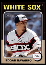 2024 Topps Heritage #362 Edgar Navarro Rookie Chicago White Sox