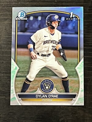 2023 Bowman Dylan O’rae 1st Lunar Refractor Milwaukee Brewers #BCP-143 ...