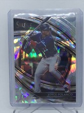 Jorge Polanco 2020 Select Baseball Premier Prizm SSP /25 Cracked Ice Twins Card