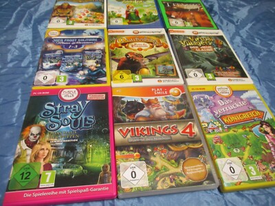 9  Computer - Spiele , PC CD - ROM , FSK 0 - 12 , Spiele  Konvolut , sehr gut
