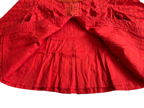 Chadwick Solid Red Eyelet Blouse/Jacket Casual, Cotton 3/4 Sleeve Size 8. - Picture 11 of 11