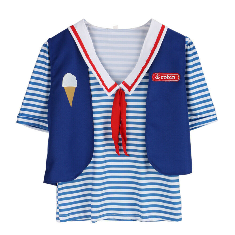 Stranger Things Robin Scoops Ahoy Cosplay Halloween Costume Uniform