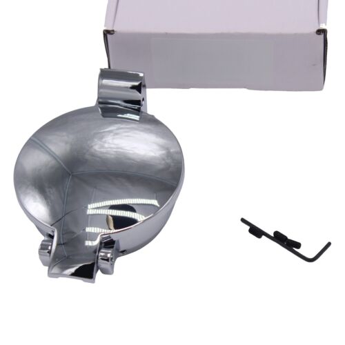 1pc Chrome Aston Style Flip Petrol Fuel Cap Flap For Classic Austin Rover MINI - Picture 2 of 14
