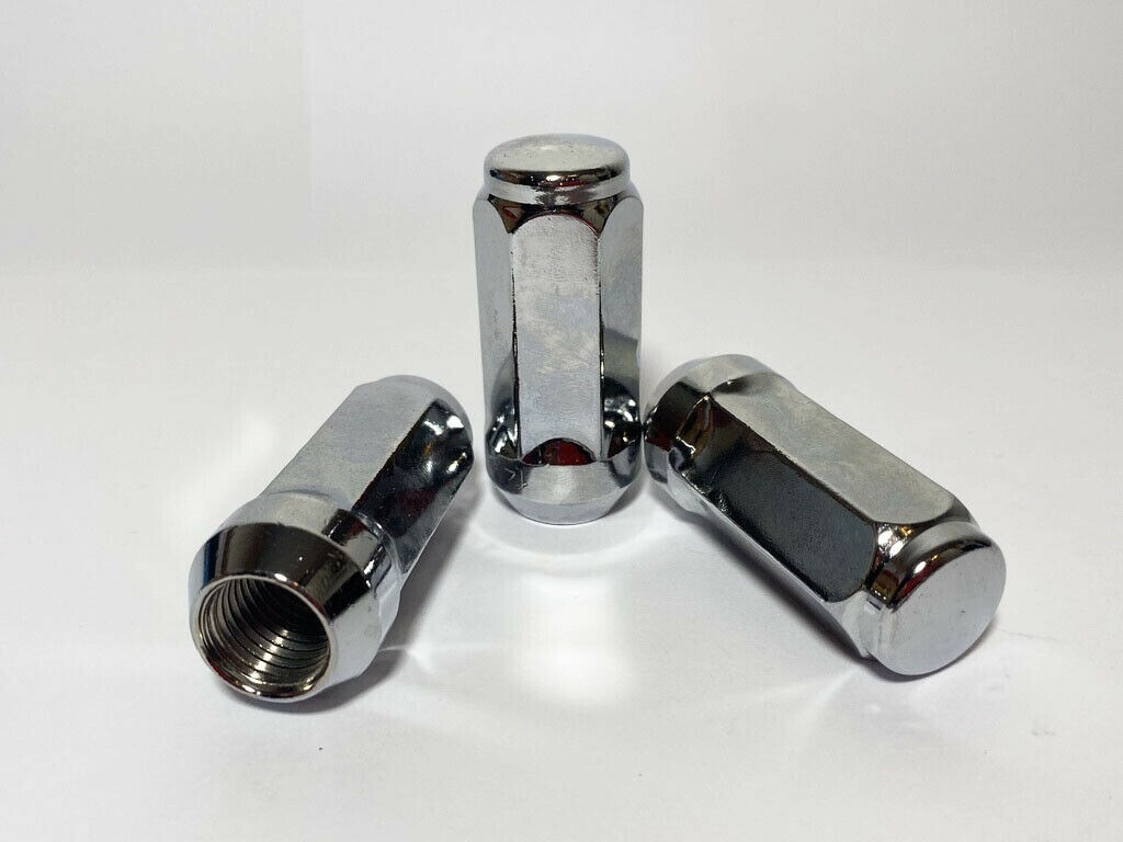 20x Chrome Acorn Style Lug Nuts – 14x2 Thread – For Ford F-150, F-250, F-350, Expedition