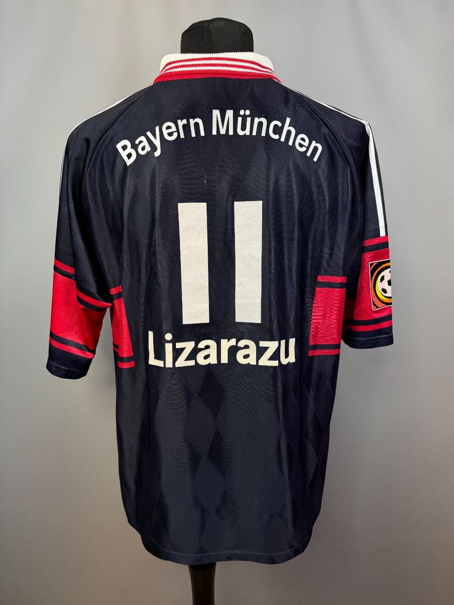 BAYERN MUNCHEN 1997 1999 LIZARAZU HOME SHIRT FOOTBALL SOCCER BAYERN MUNCHEN 1997 1999 LIZARAZU HOME SHIRT FOOTBALL SOCCER