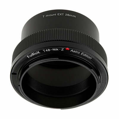 Fotodiox Objektivadapter AstroEdition 48mm(x0.75)T-Mount für Nikon Z Kamera
