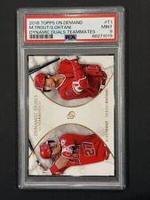 2018 Topps On Demand Dynamic Duals - Mike Trout Shohei Ohtani #T1