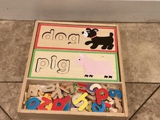 Melissa Doug Wooden Letters Spelling Boards