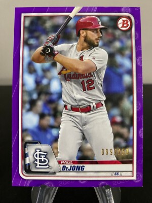 2020 Bowman Baseball Paul DeJong Purple #/250