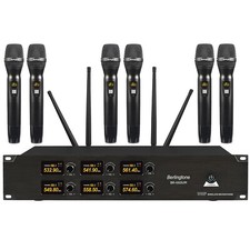 Berlingtone 6-Channel UHF Wireless Microphone System 6 Fixed Frequency Channel